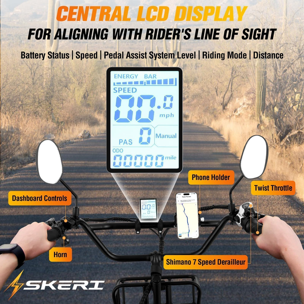 750W Folding Fat Tire Electric Tricycle A132