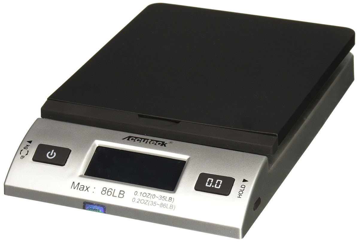 86 lb Silver Digital Shipping Postal Scale with Adapter X553