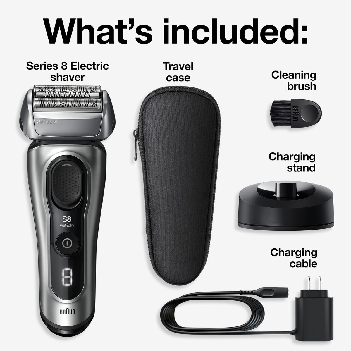 Electric Razor with 4+1 Shaving Elements E339