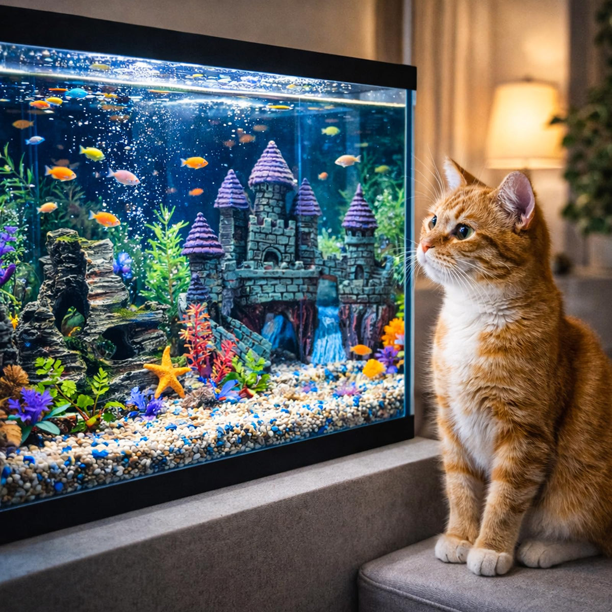 13 Pieces Aquarium Decorations Kit J57795