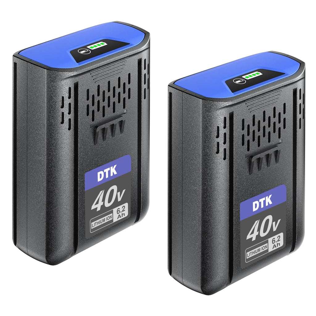 40V 6200mAh Cordless Power Tool Battery 2 Packs X953