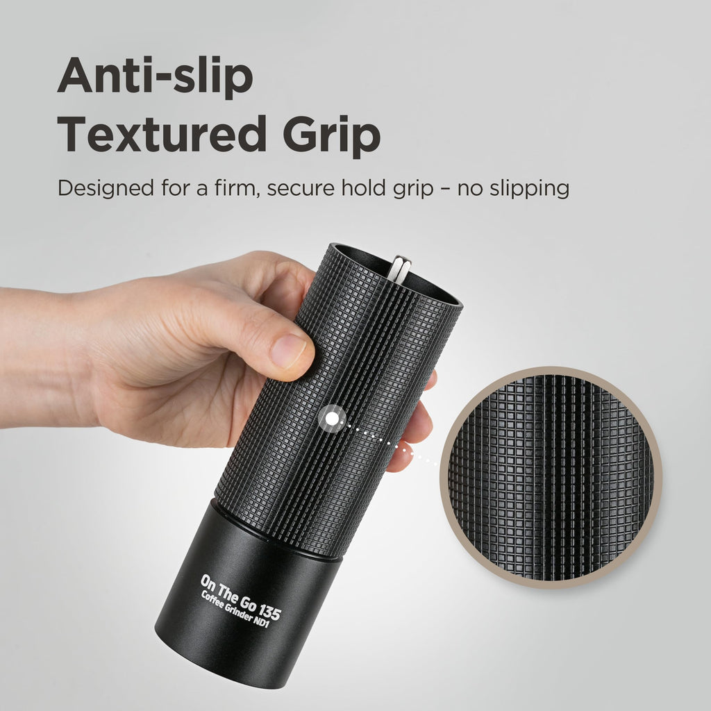 Manual Coffee Grinder Stainless Steel Conical Burr Adjustable Setting I47355
