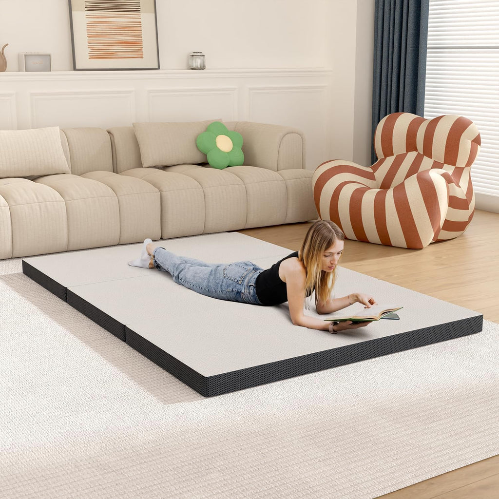 Memory Foam Folding Mattress Full 3 Inch Trifold with Washable Cover G779