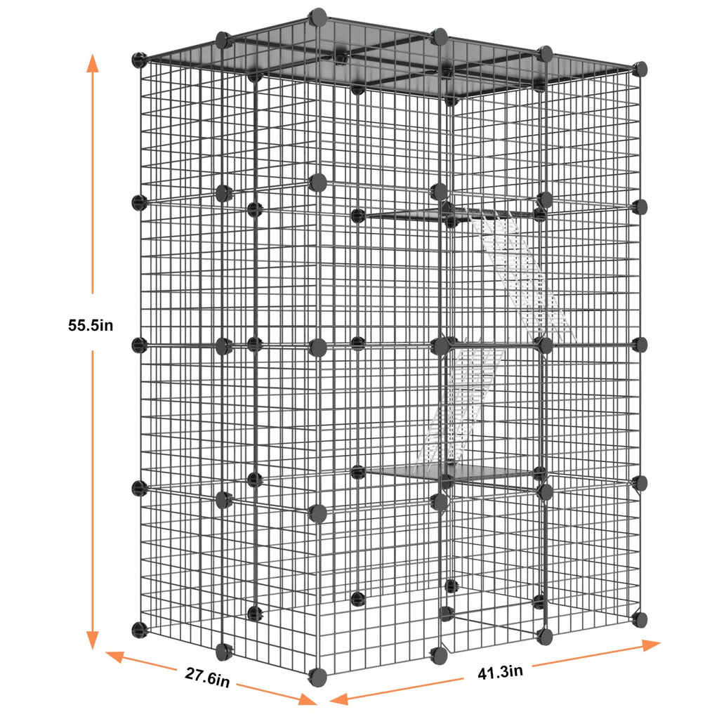 Large Detachable Metal Wire Cat Enclosure Y38526