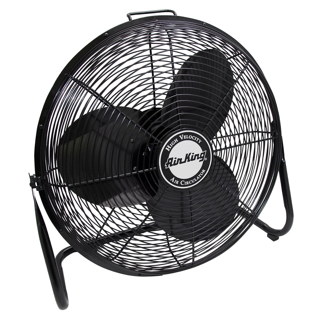 20-Inch High Velocity Pivoting Floor Fan, Black J667