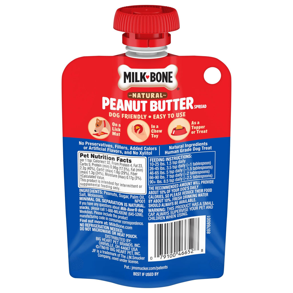 Natural Peanut Butter Spread 5 Oz Pouch S901