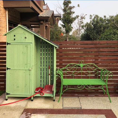 2-Seat Metal Outdoor Bench K316903