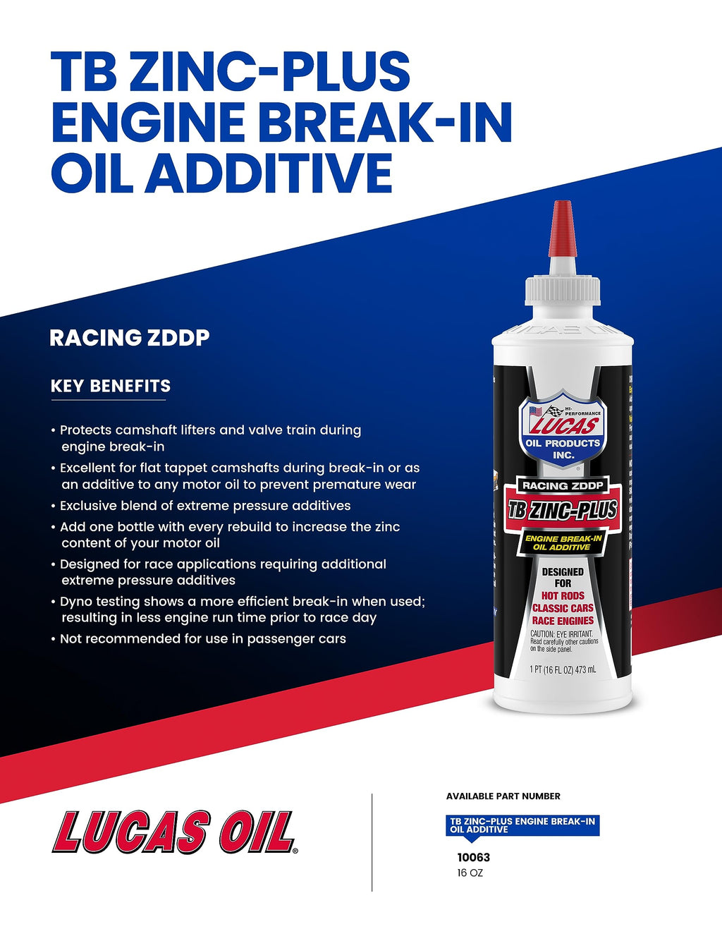 Engine Break in Oil Additive 16 Ounce Pack of 2 U4198