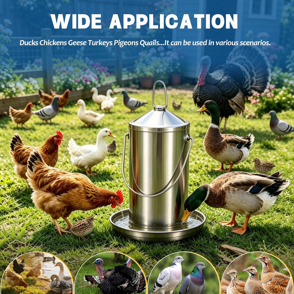 Stainless Steel Chicken Waterer N29615