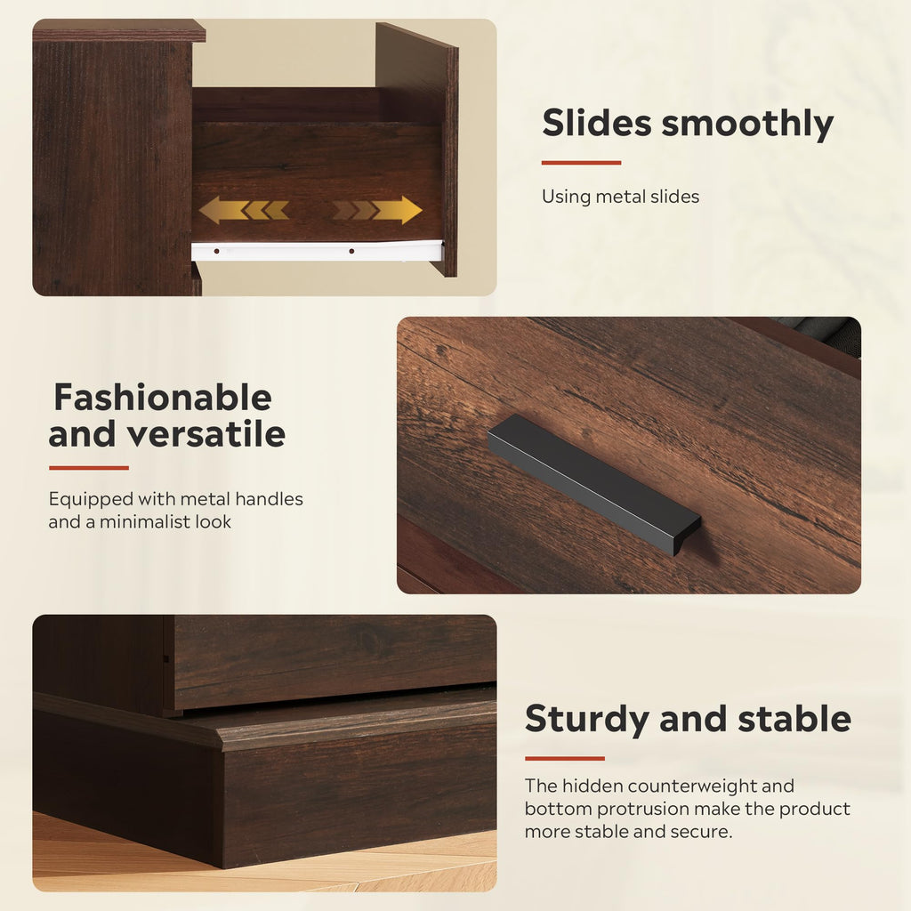 Brown 5 Drawer Dresser B540933