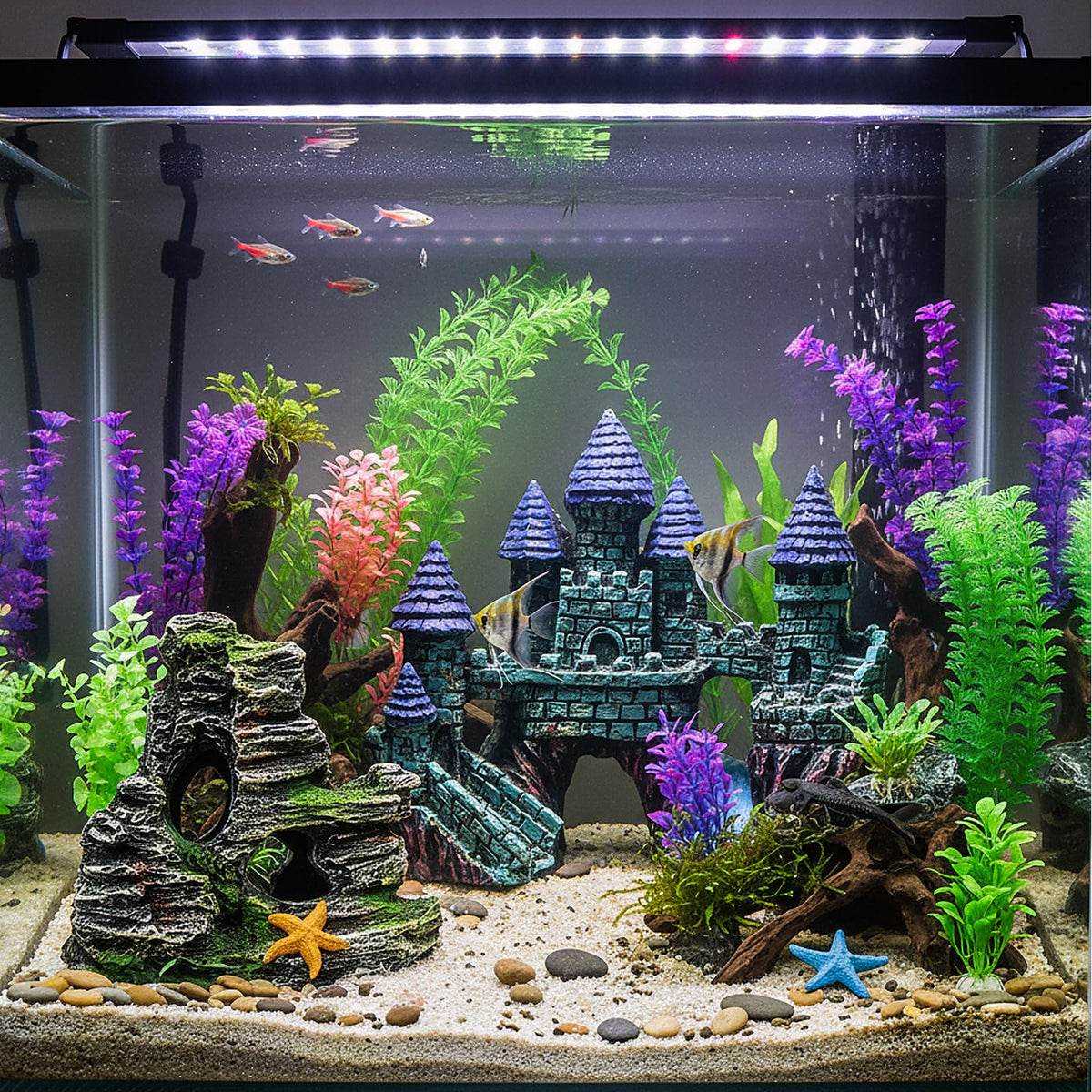 13 Pieces Aquarium Decorations Kit J57795