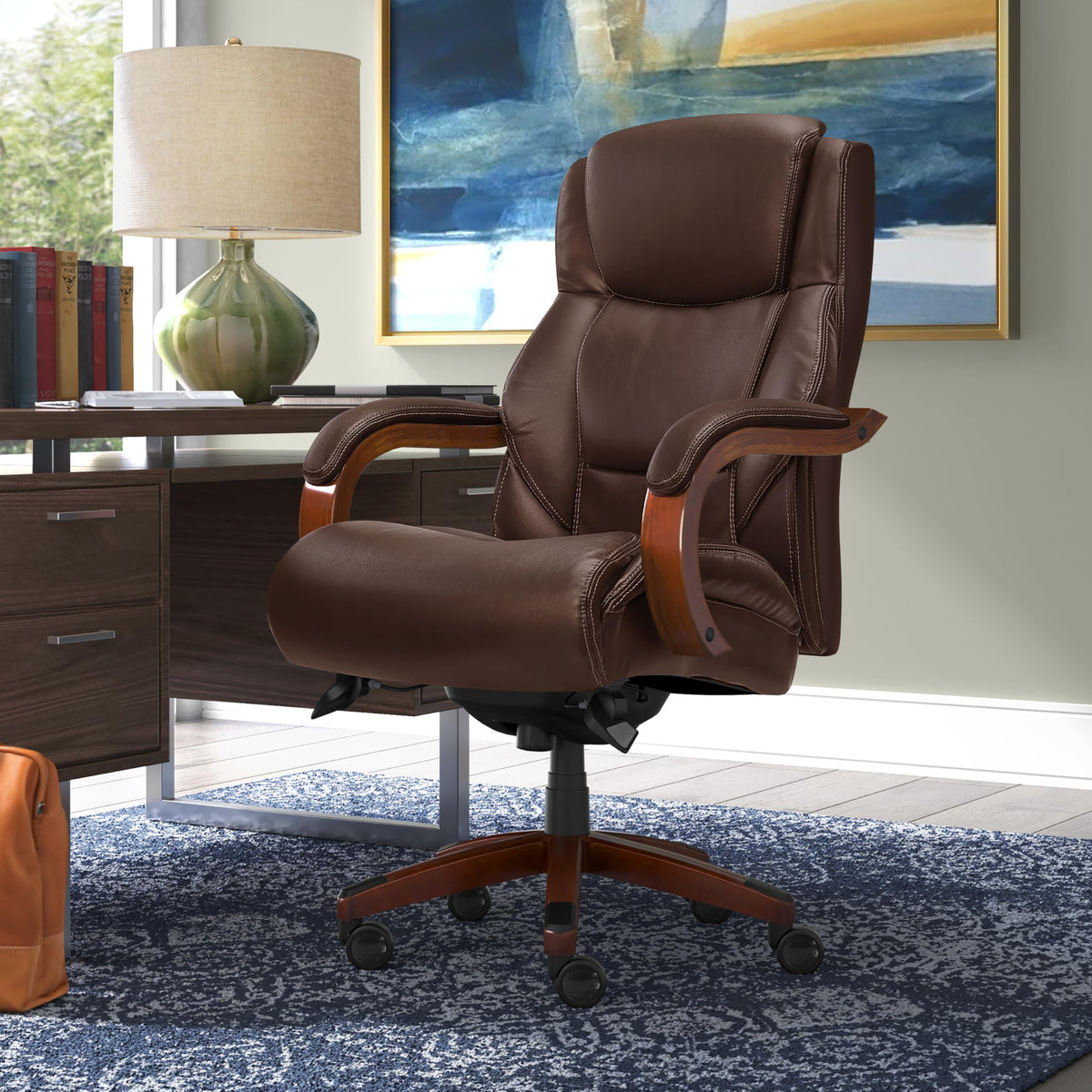Big and Tall Leather Executive Office Chair A9985