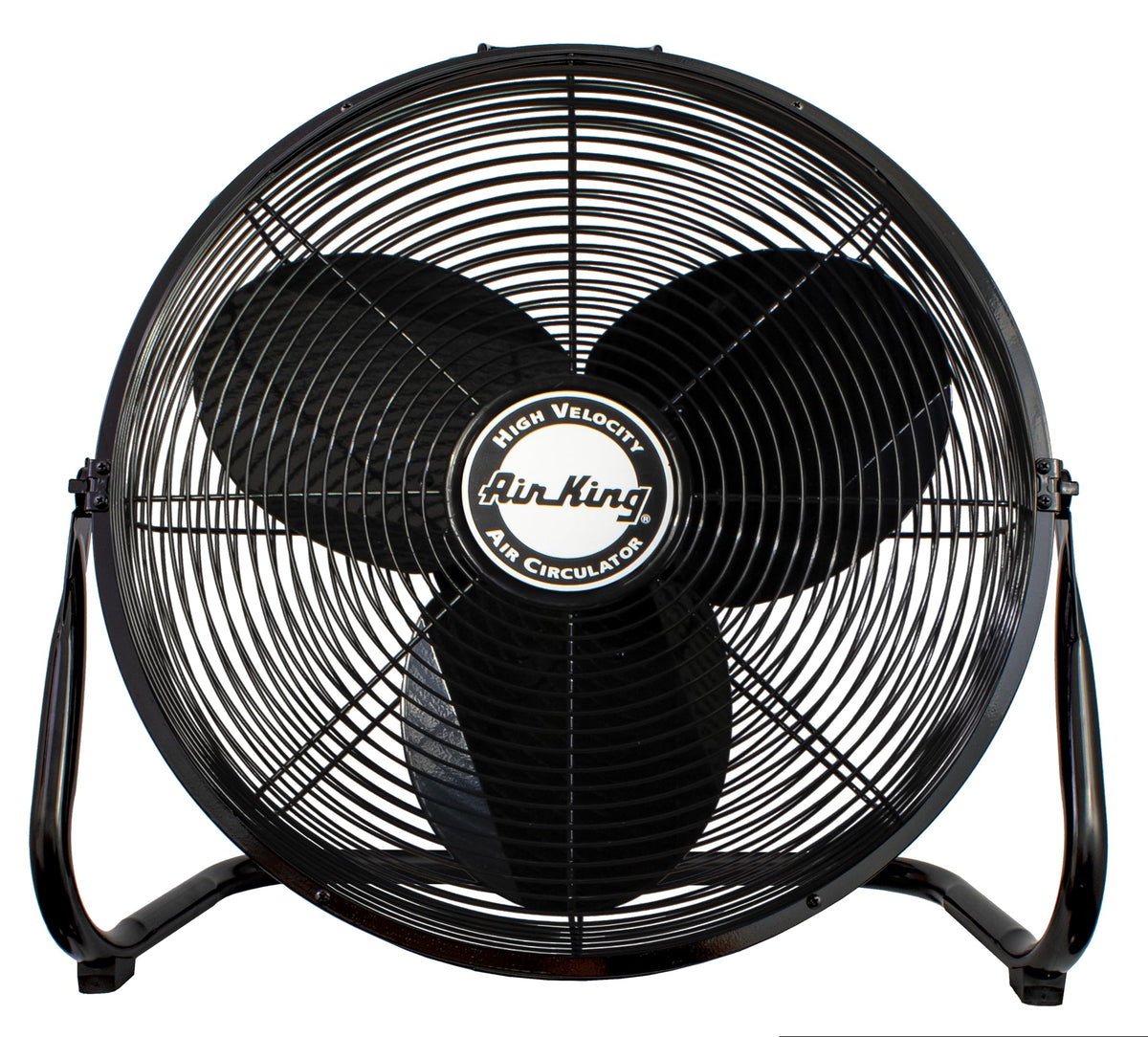 20-Inch High Velocity Pivoting Floor Fan, Black J667