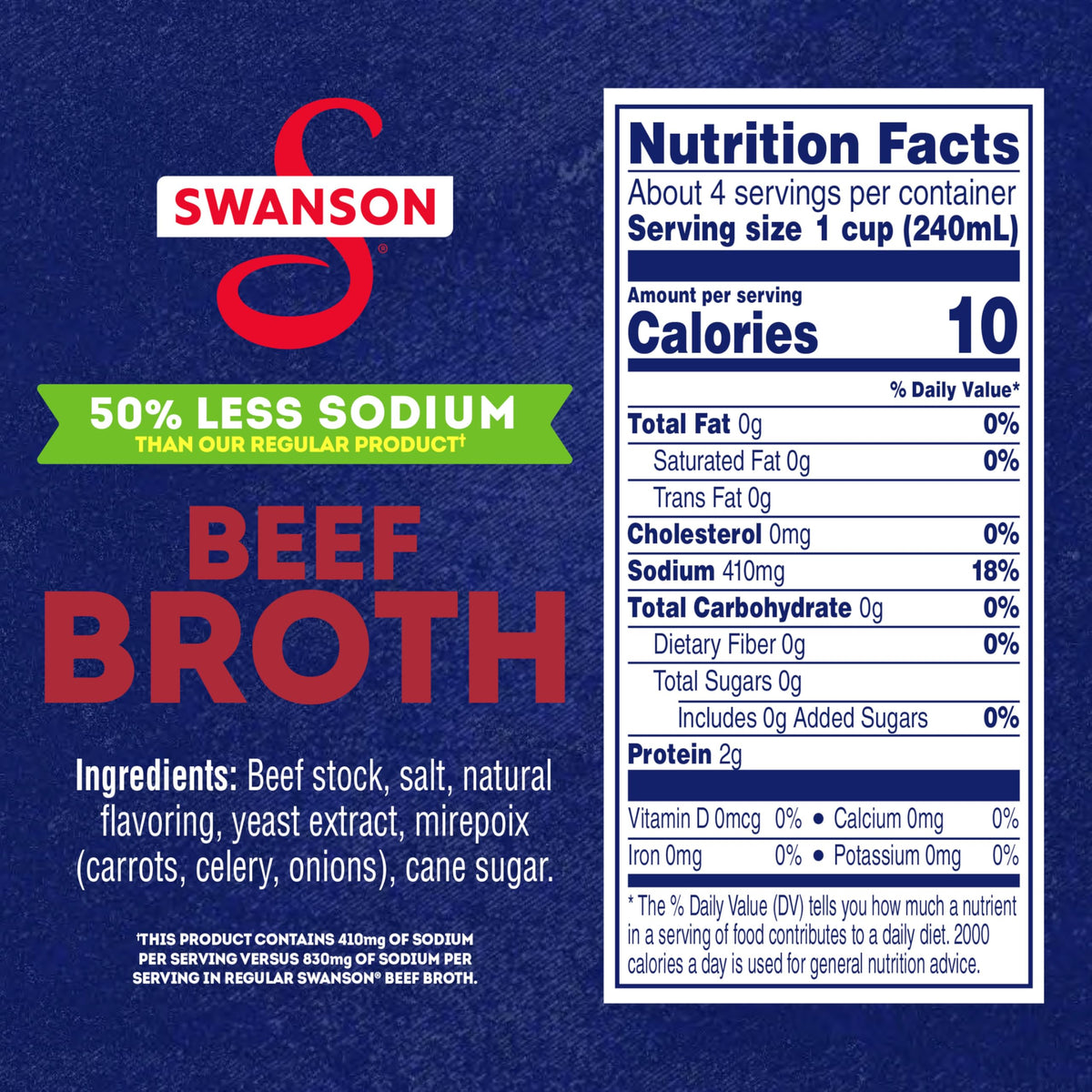 Lower Sodium Beef Broth 32 oz S9032