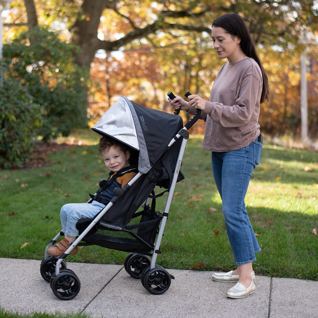 Black & Gray Lightweight Steel Frame Stroller G75376