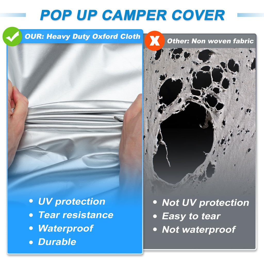 14ft-16ft Waterproof Oxford Pop-Up Camper Cover K200224