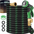 100 ft Lightweight Flexible Garden Hose with 10-Function Nozzle C245730
