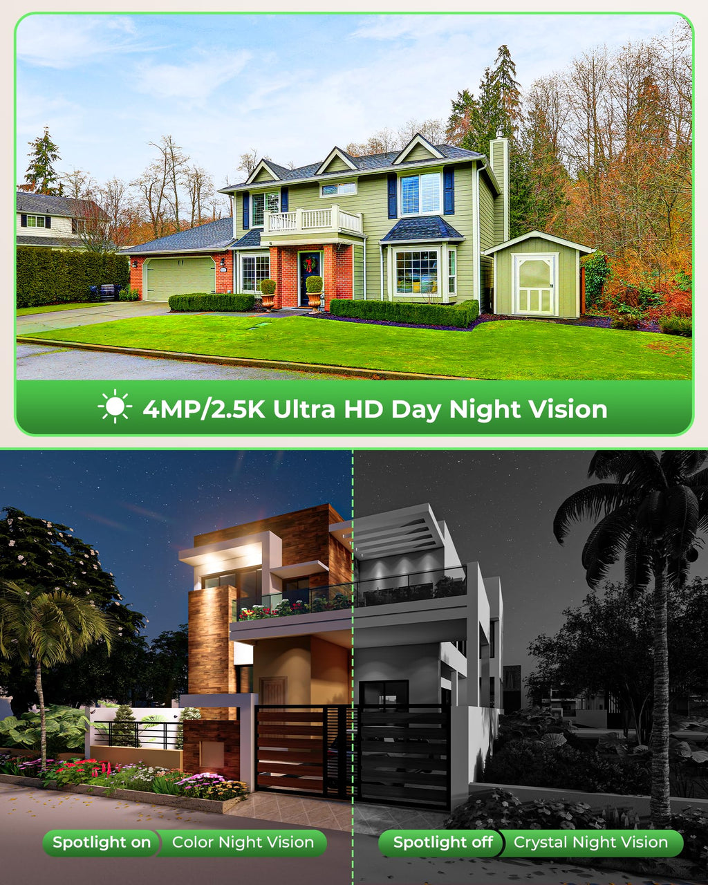 Solar Security Cameras Wireless Outdoor with 10" Monitor J900097